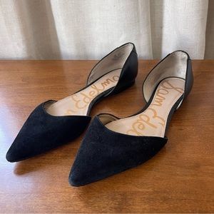 Sam Edelman Black Leather D’Orsay Flats - 8.5